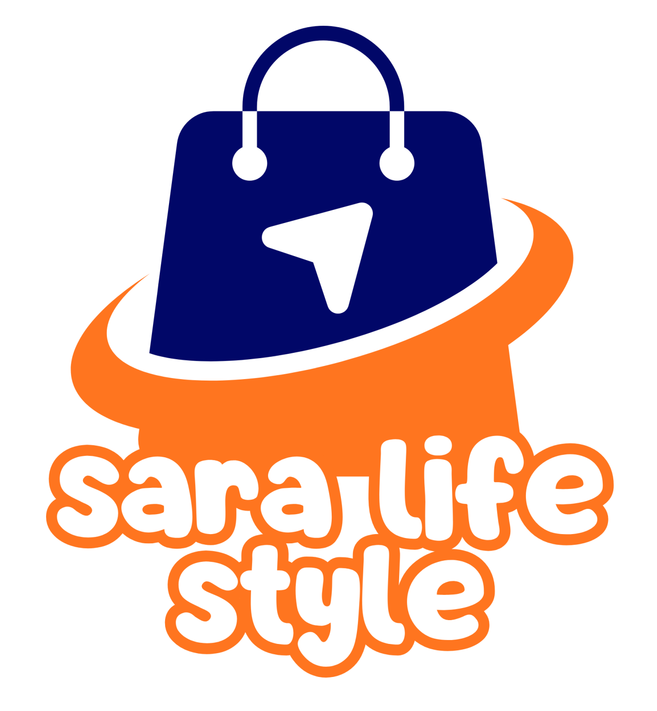 Navy and Pink Modern Online Store Logo